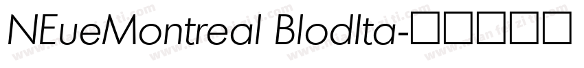 NEueMontreal BlodIta字体转换